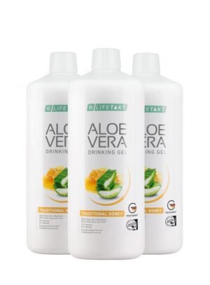 Aloe Vera Drinking Gel Traditional Honey 3er Set